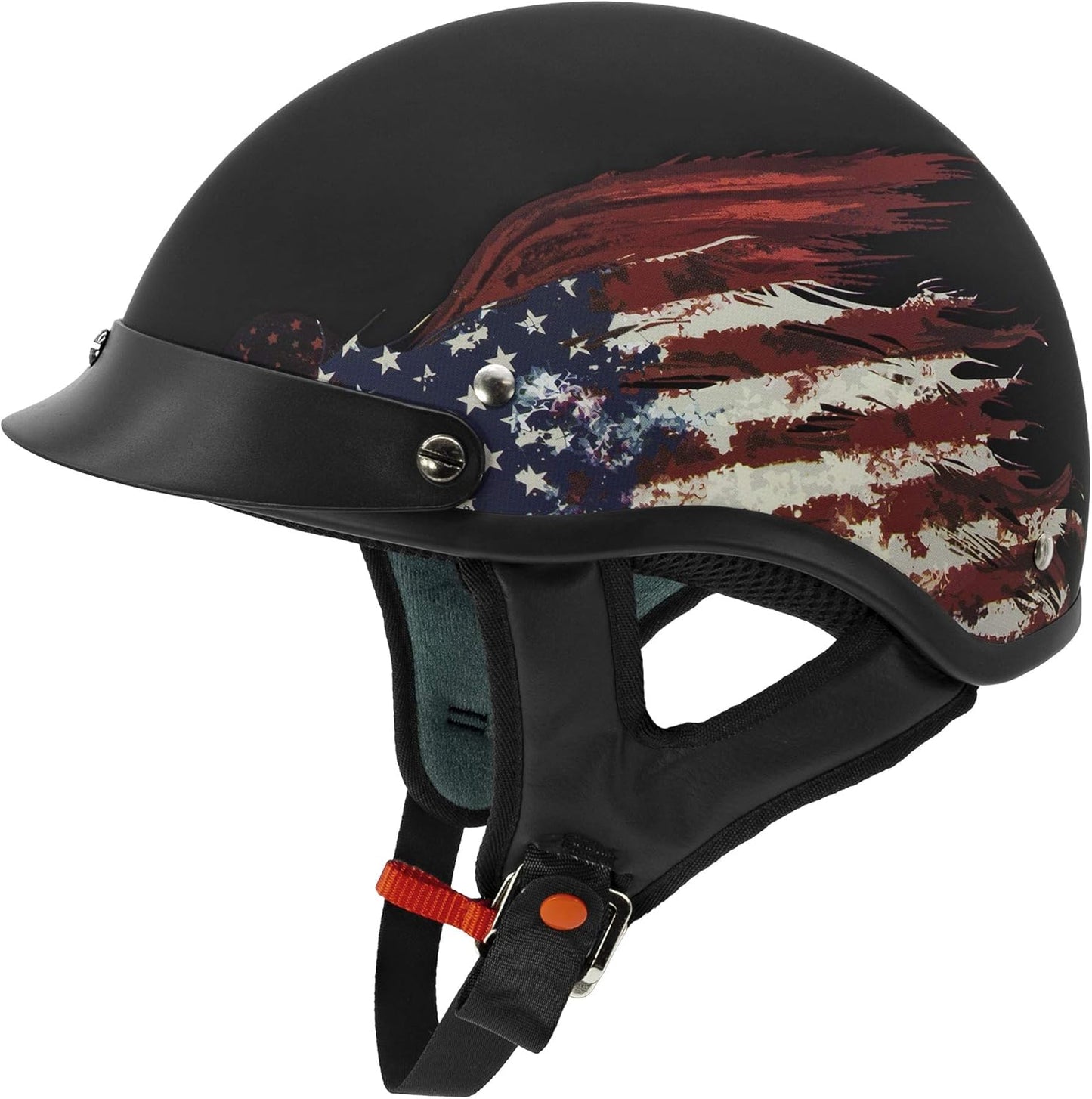 VCAN Cruiser Solid Half Face Motorcycle Helmet for Safety and Comfort