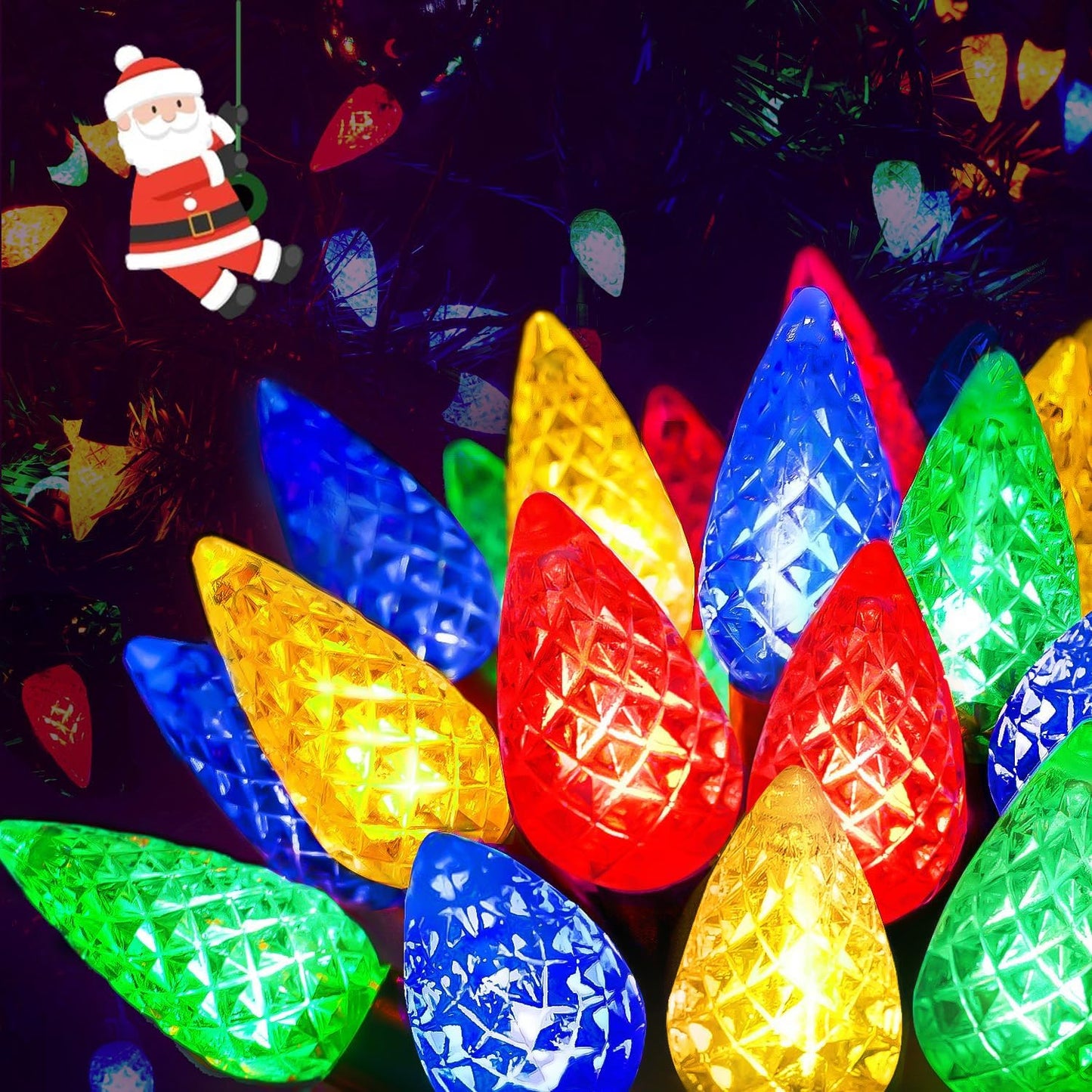 240 LED C6 Christmas String Lights for Indoor Outdoor Decor