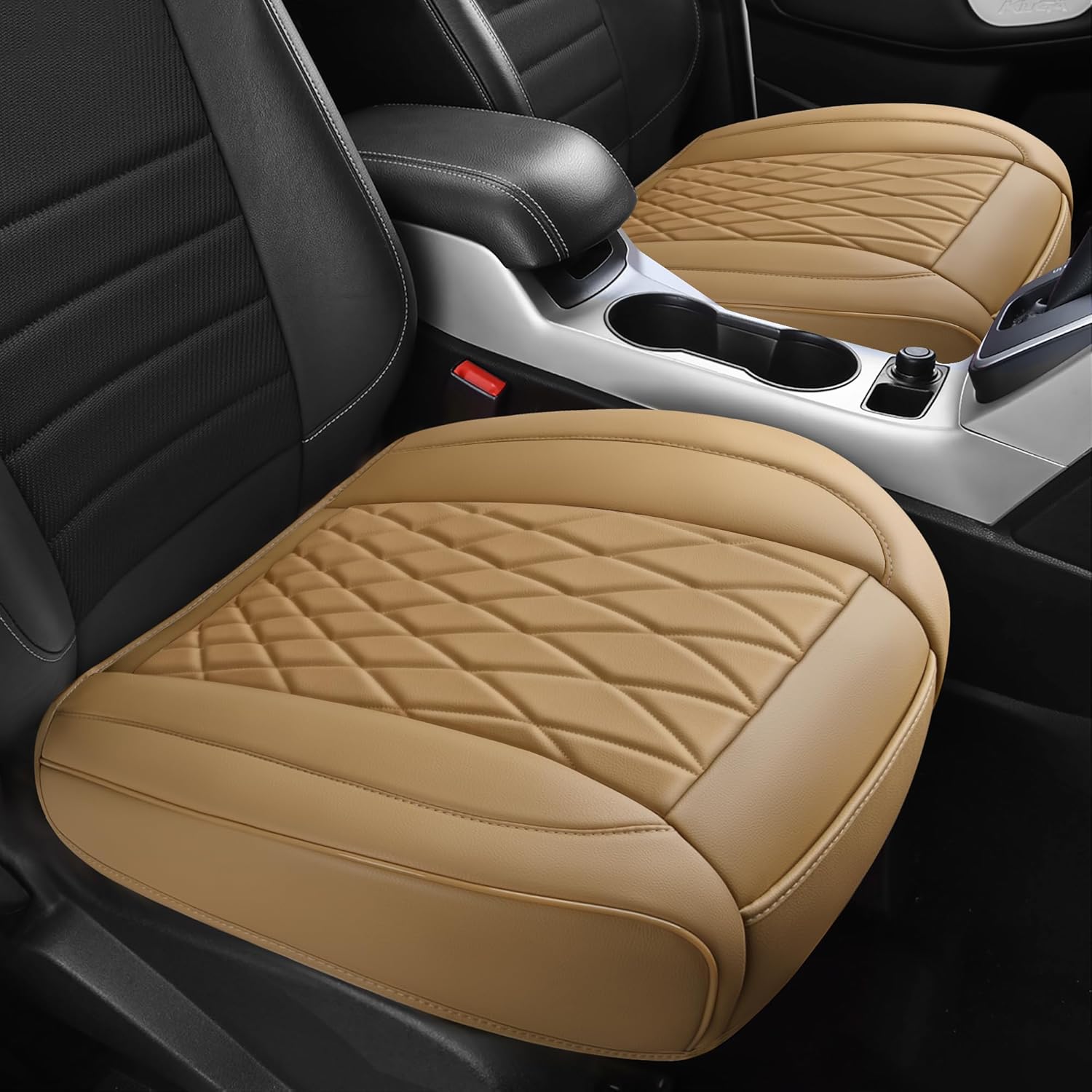 CAR PASS Front Car Seat Covers with Storage Pocket and Anti-Slip