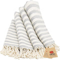 Bazaar Anatolia Hand Towels Set of 4 - Striped Turkish 39in x 19in