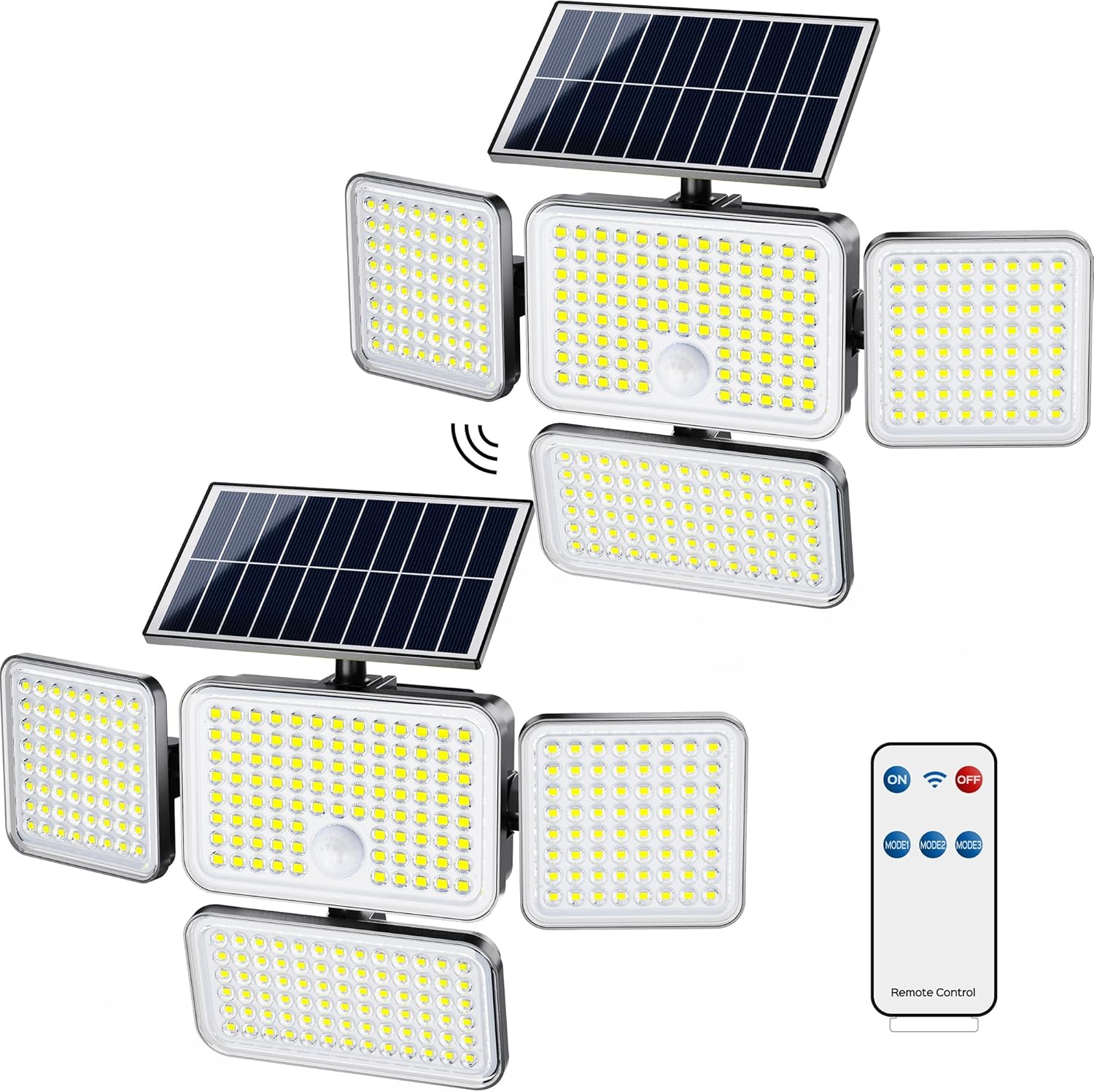 JACKYLED Solar Lights for Outside - 304 LED Motion Sensor Flood