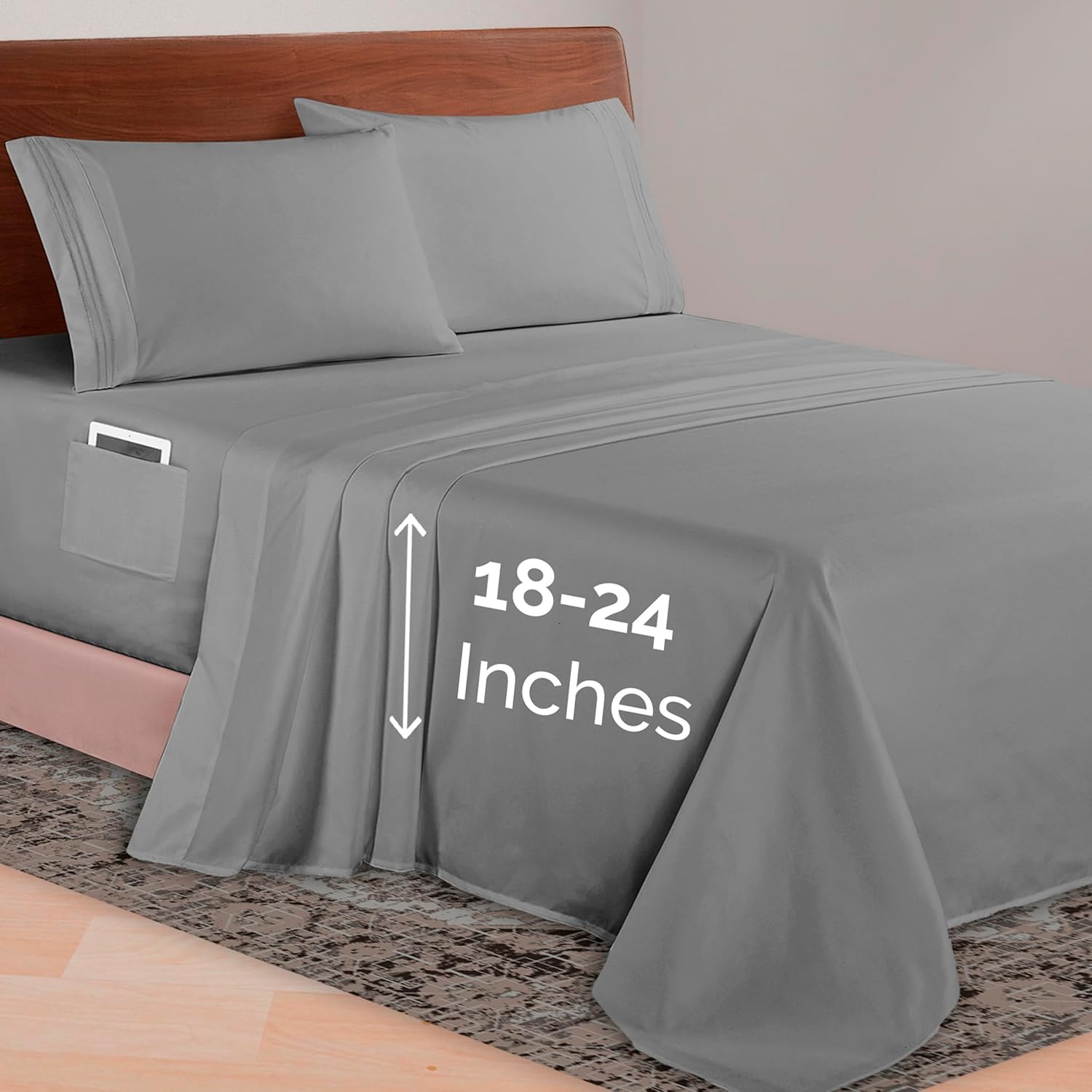 Elegant Comfort California King Microfiber Sheet Set - Ultra Soft