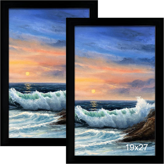 19x27 Picture Frame Set for Stunning Wall Displays - Black