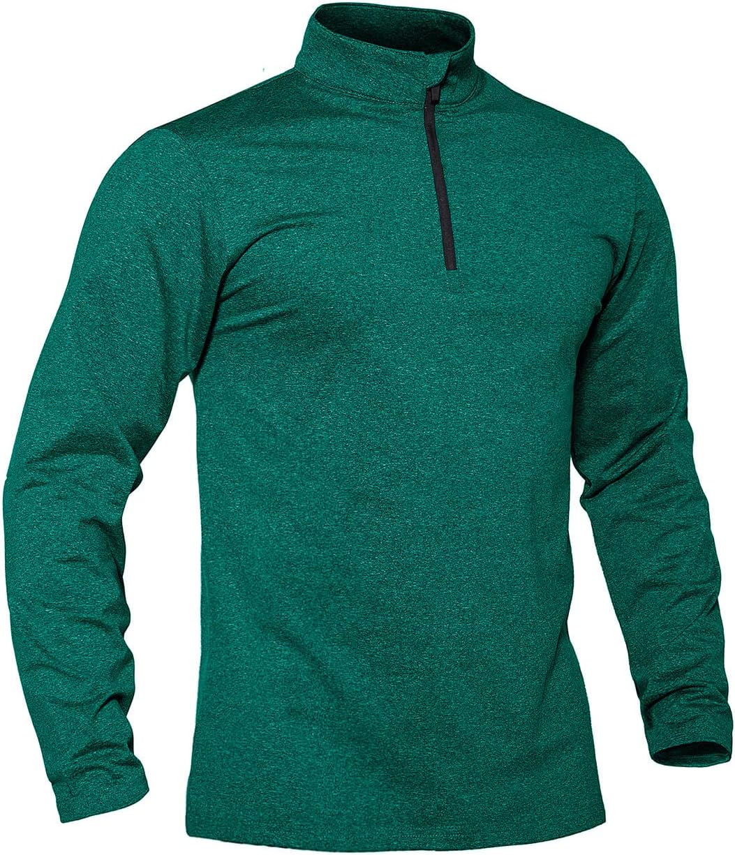 TACVASEN Men's Quarter Zip Pullover for Active Sportswear