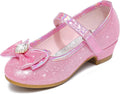 Furdeour Girls Dress Shoes Mary Jane Heels for Special Occasions