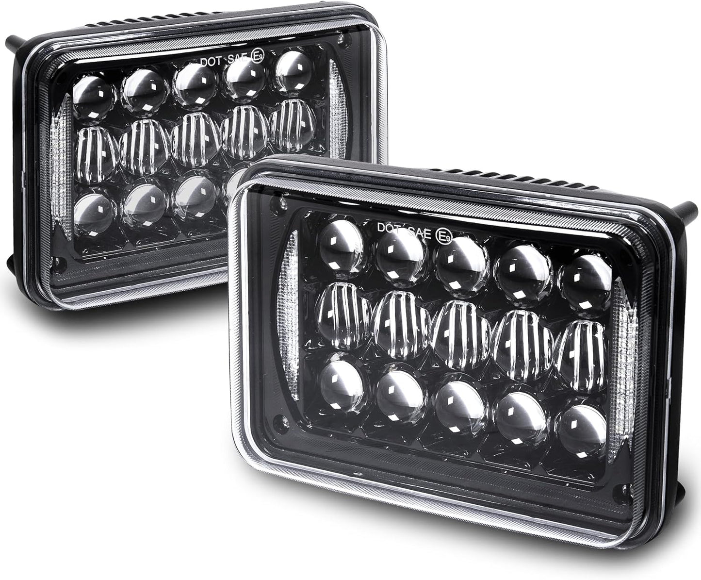 TRUE MODS 4x6 Inch LED Headlights Pair for Chevy Blazer K5 S10