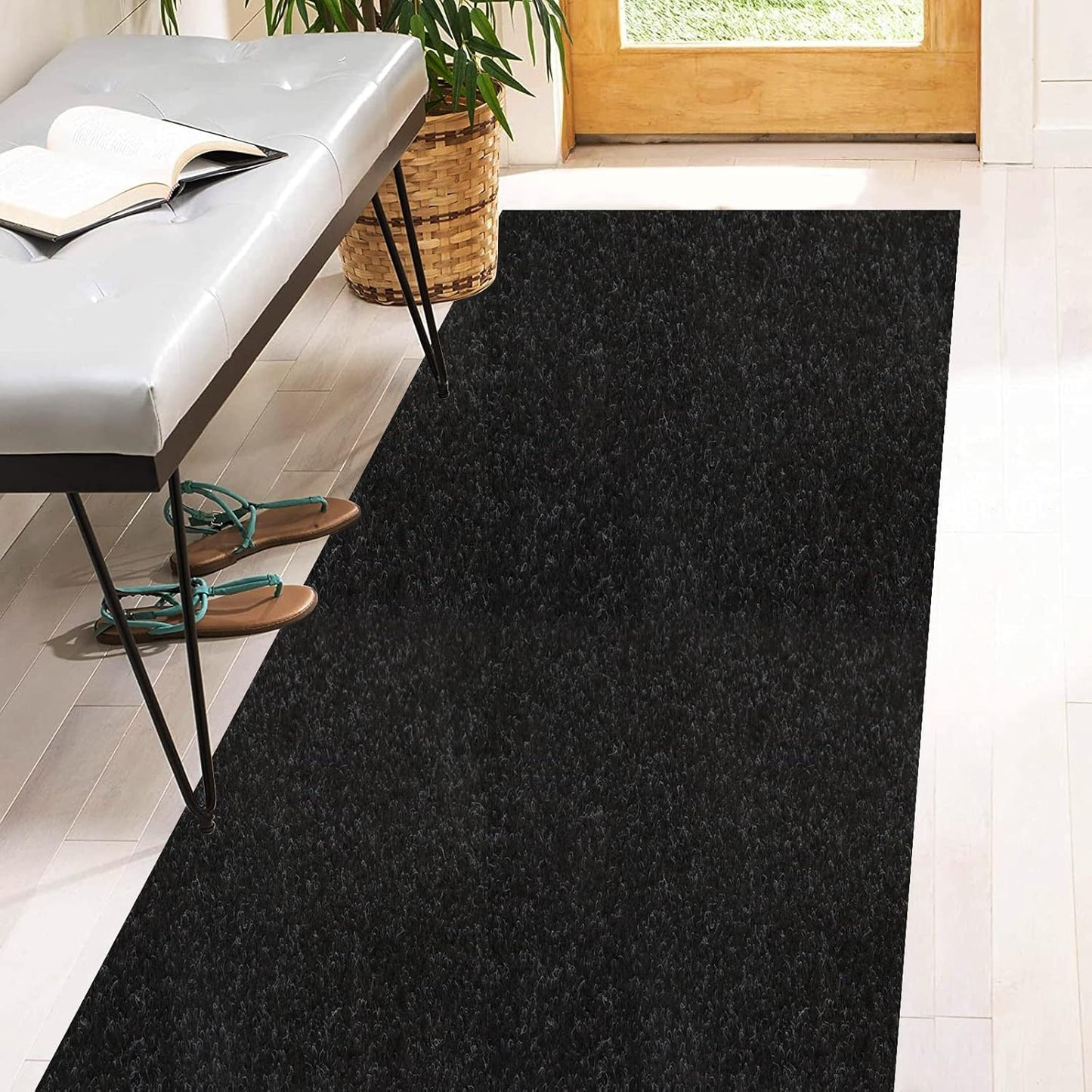 3ft x 60ft Runner Rugs with Rubber Backing for Indoor Outdoor Use