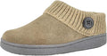 Clarks Womens Slipper Suede Leather Clog Slippers with Fur Lining