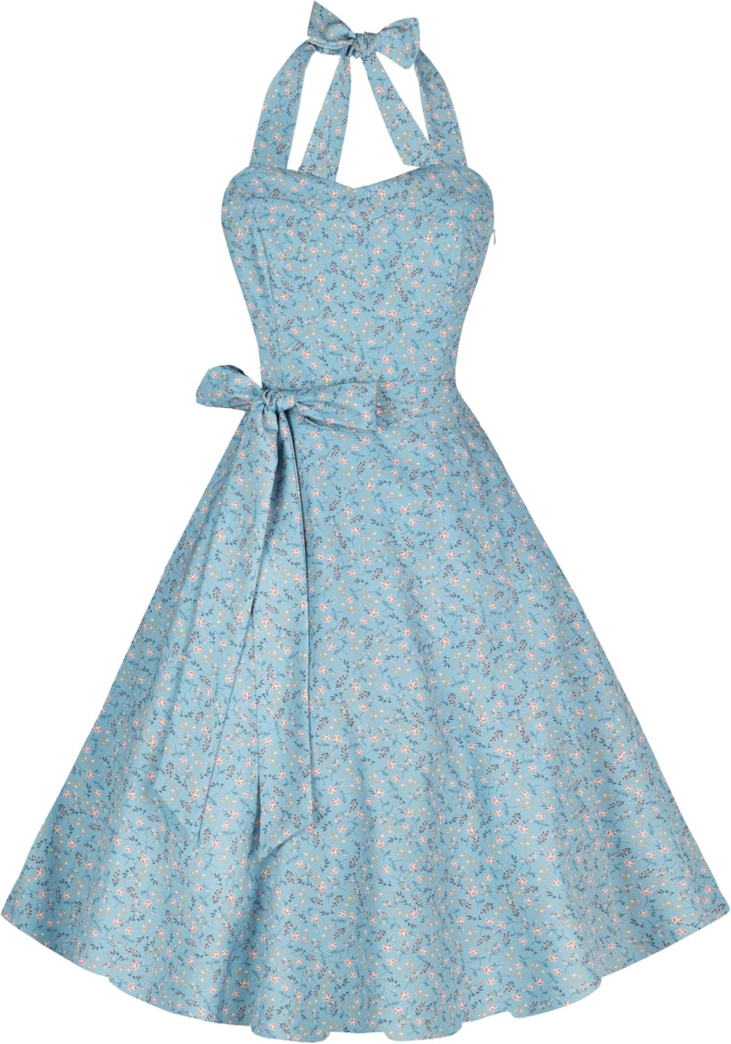 Halter Retro Vintage Cocktail Dress for Women by Hanpceirs