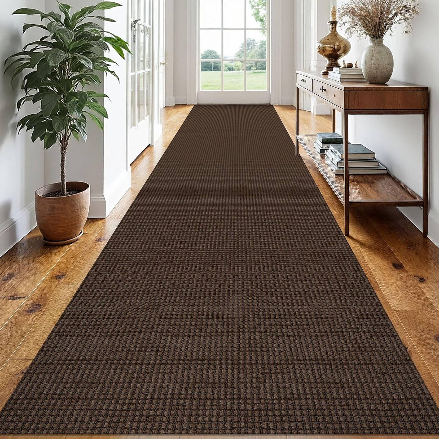 EARTHALL 3x18 Ft Washable Runner Rug for Hallways and Kitchens
