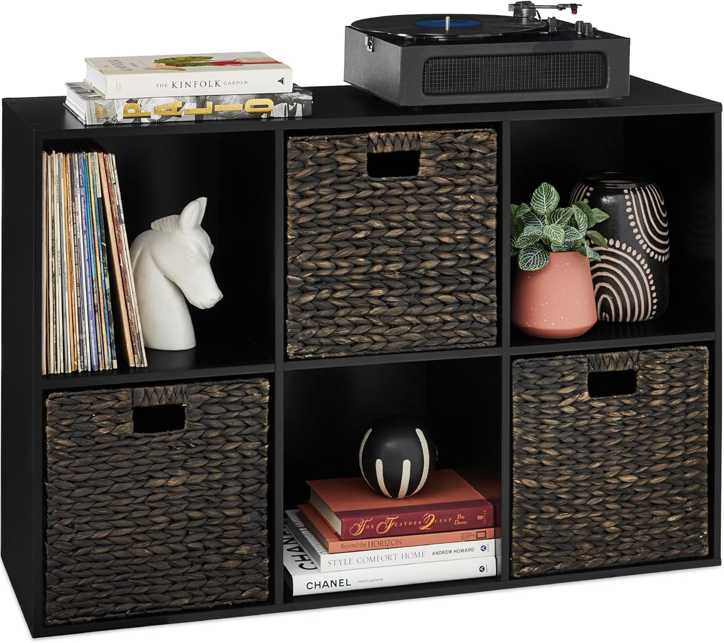6-Cube Storage Organizer for Customizable Home Display Needs