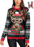 Ugly Christmas Sweaters for Women Pullover - Funny Reindeer Knit