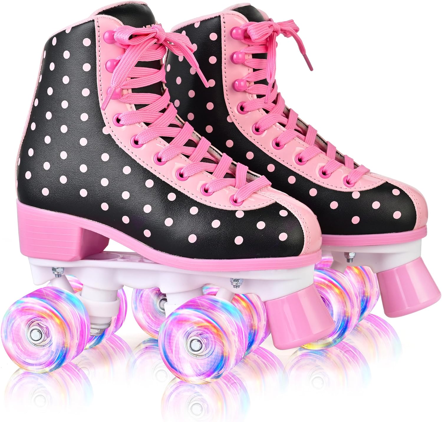 SULIFEEL Roller Skates with Light Up Wheels for All Ages