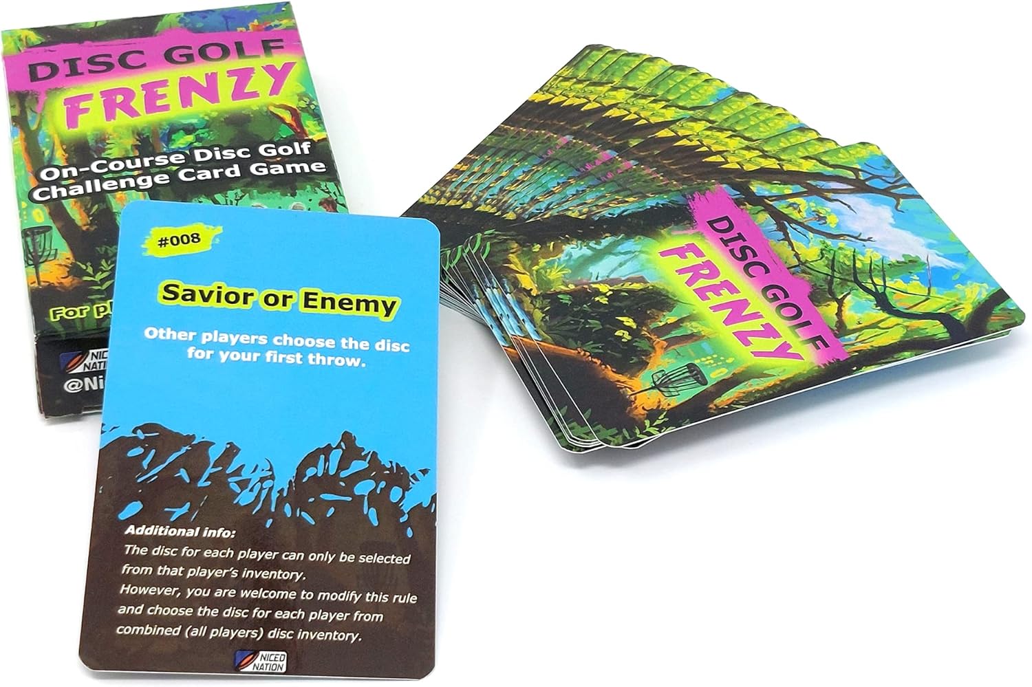 NICED NATION: Exciting Disc Golf Challenge Cards