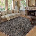Collive Washable Area Rug 6x9 - Large Antique Distressed Rug