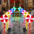 Outdoor Christmas Decorations Solar Pathway Lights Set of 10