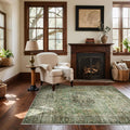 Machine Washable Throw Rugs 4x6 for Entryway - Low Pile Stain