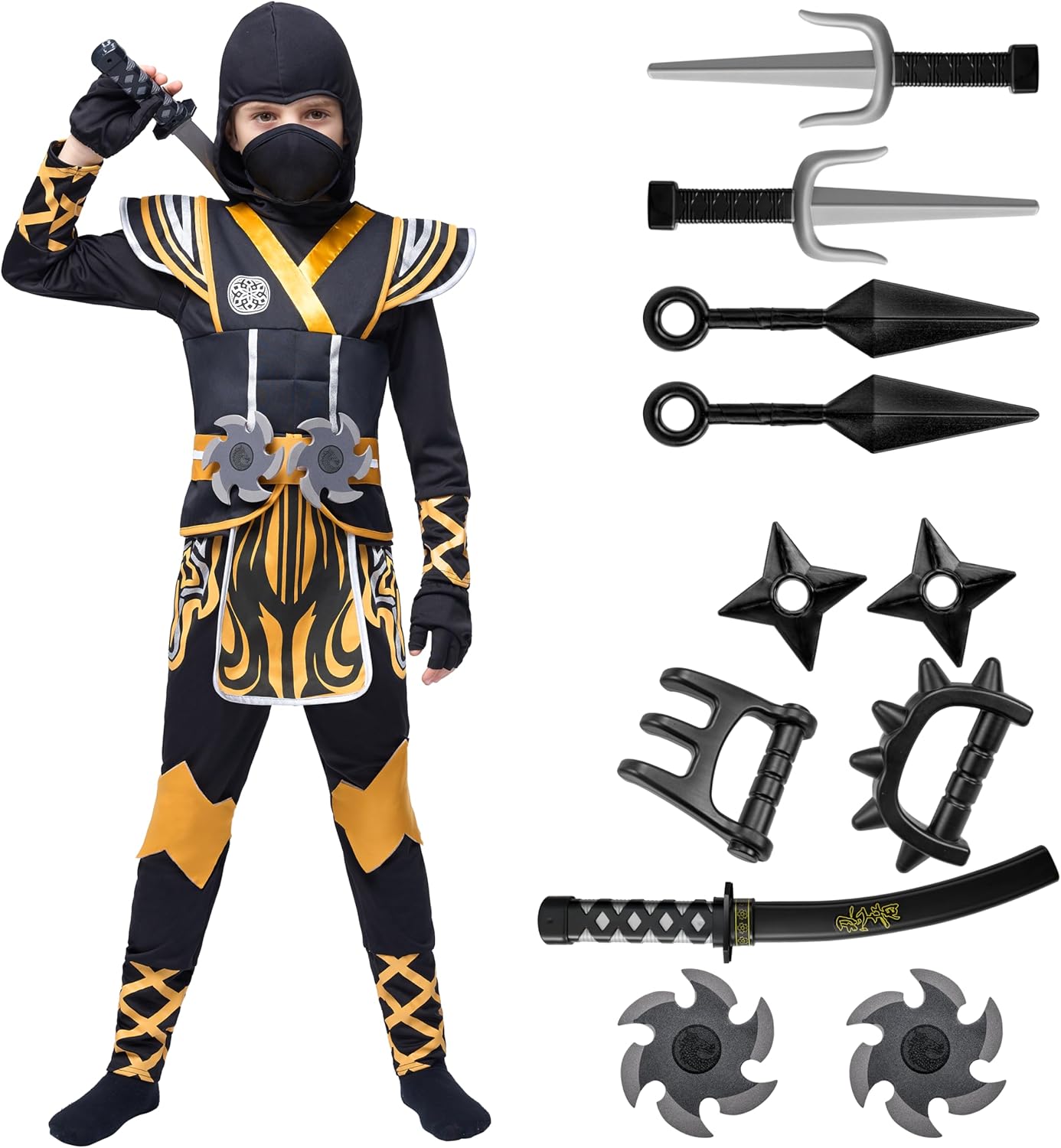 Spooktacular Creations Kids Ninja Costume for Halloween Fun