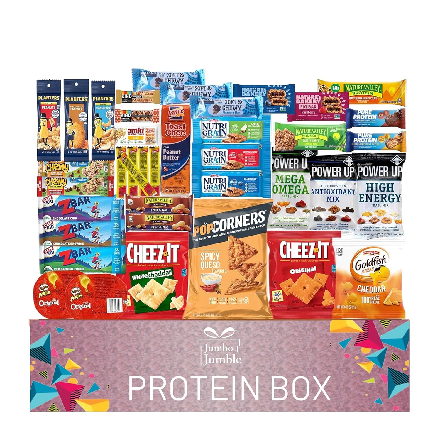 Jumbo Jumble Snack Box - 40 Count Protein Gift Care Package