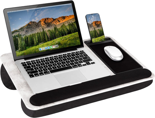 Home Office Lap Desk - Ergonomic Design for 15.6 Laptops