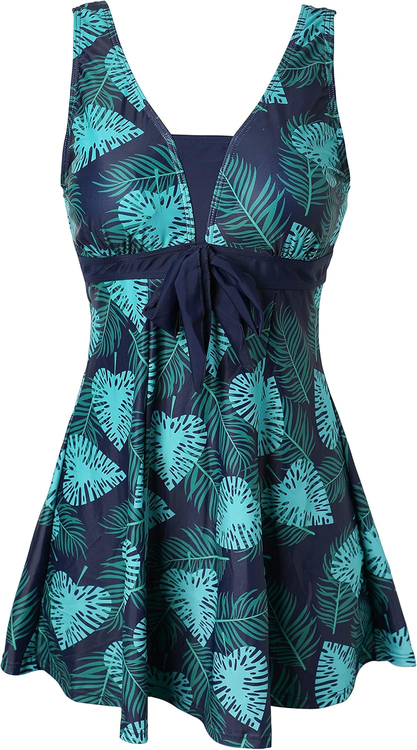 ECUPPER Womens One Piece Swimsuit Plus Size Tummy Control