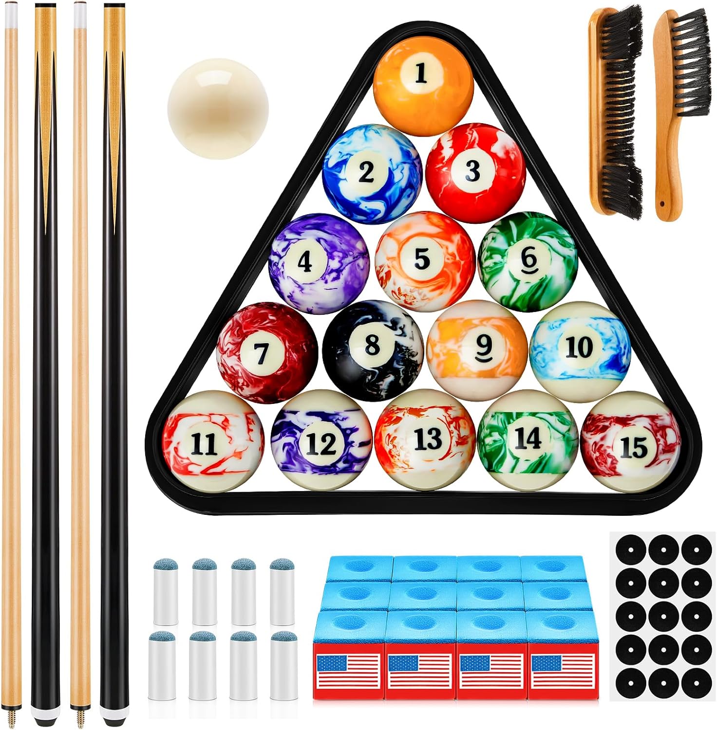 71pcs Pool Table Accessories Set for Billiards Enthusiasts