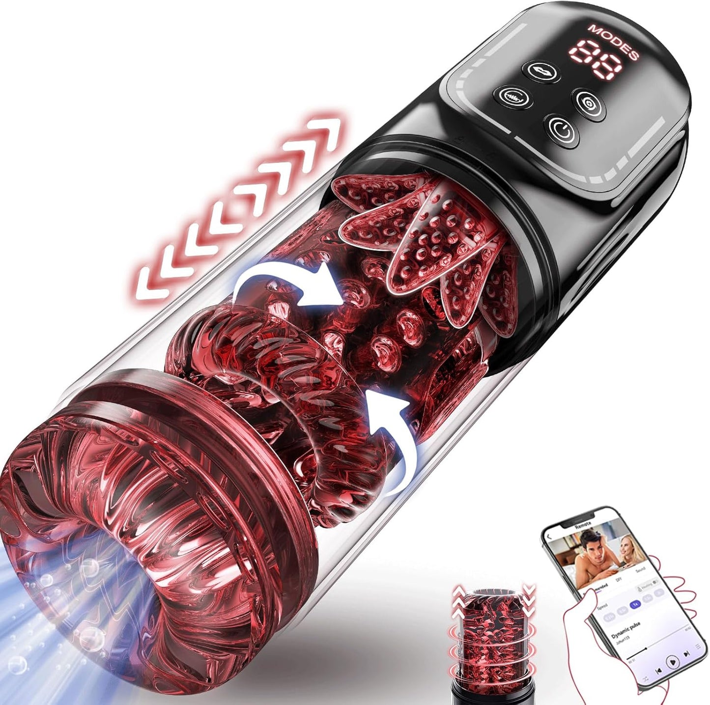 AI Sync Male Masturbator with 8 Functions for Ultimate Pleasure