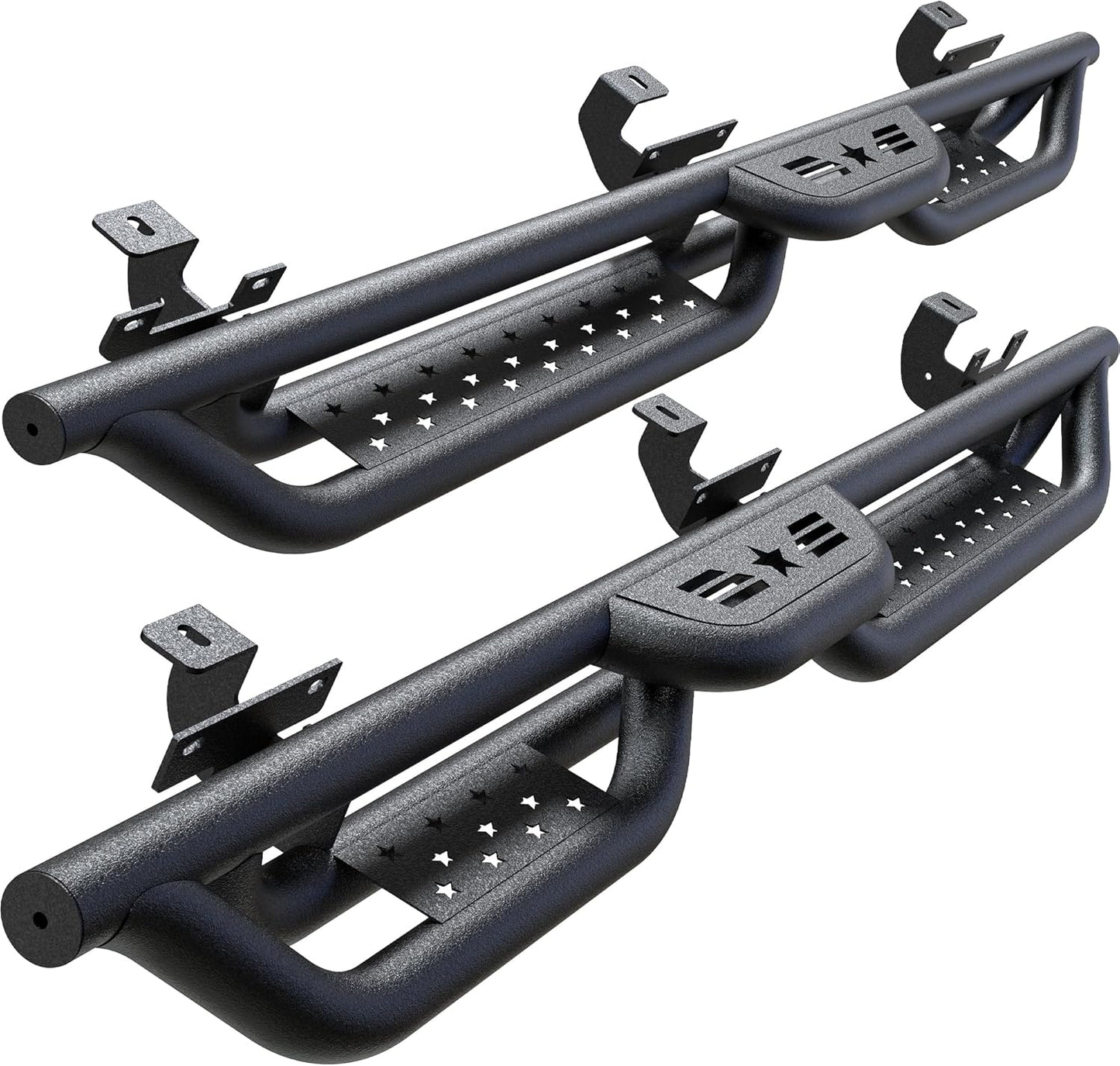 Running Boards for Jeep Wrangler JL 4 Doors 2018-2025, 6in Steps