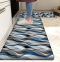 Anti Fatigue Kitchen Mats Set of 2 in Modern Abstract Design