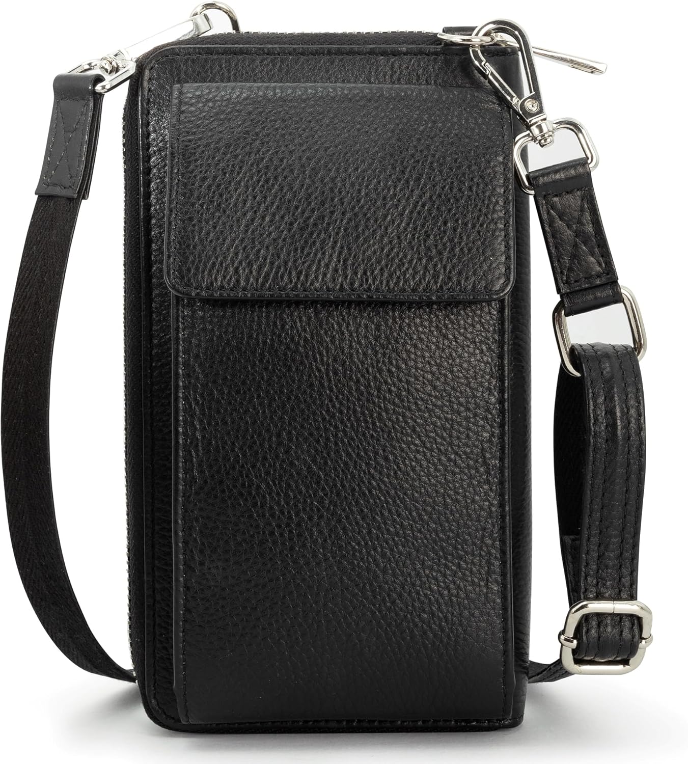 BULL GUARD Crossbody Leather Wallet Purse with RFID Blocking