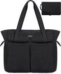 ITIEZY Utility Tote Bag with 15/18 Pockets - Zippered Teacher Tote