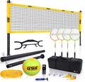 Outdoor Volleyball and Badminton Net Set - Dual Sport Yard Game