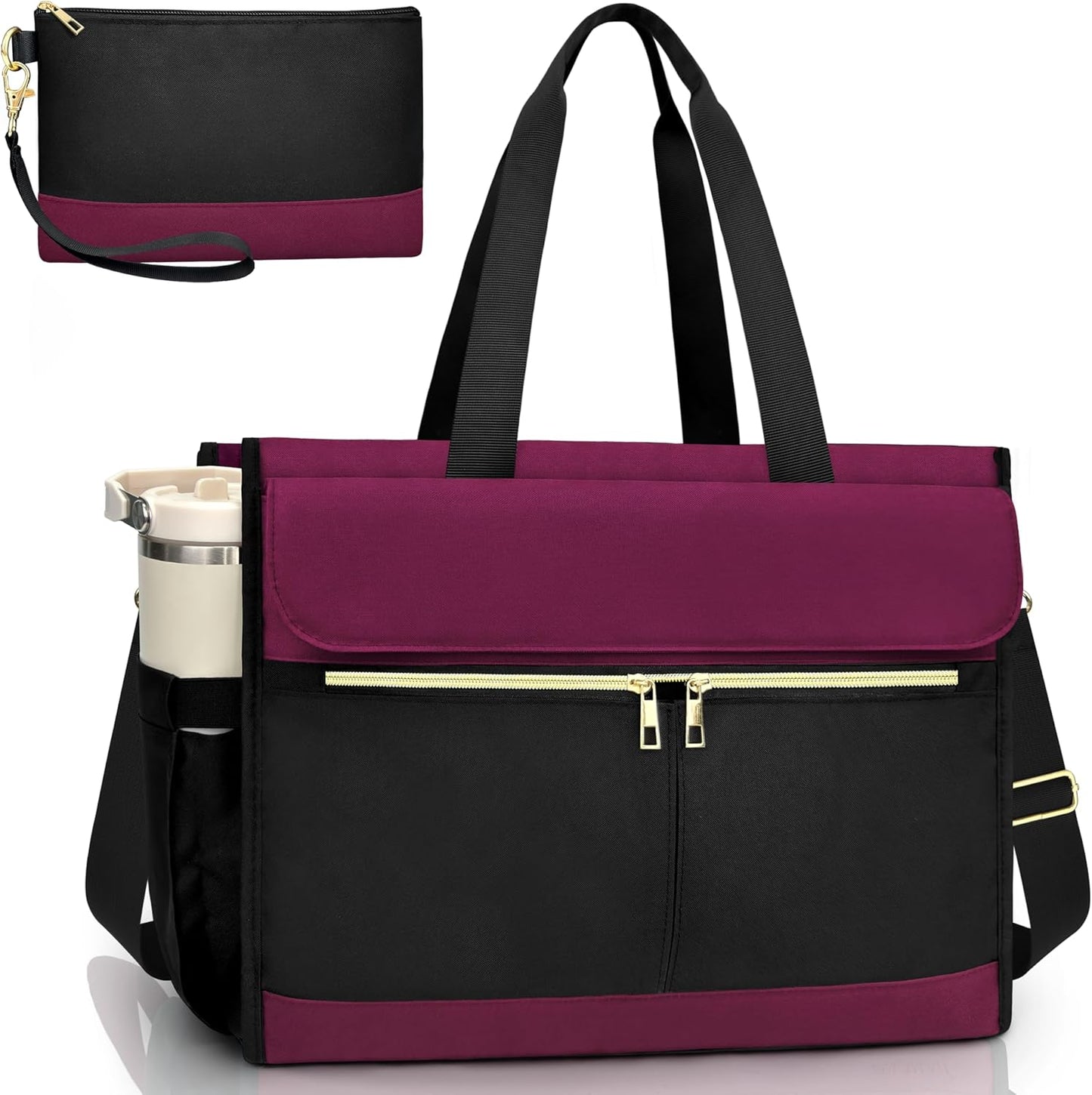 Laptop Bag for Women - 15.6 Inch Tote Work Bag with Compartments