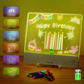 LED Drawing Board for Kids - Rechargeable Doodle Glow Note Board