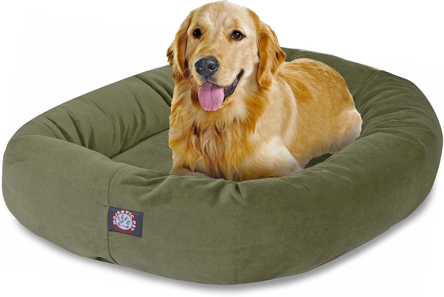 Majestic Pet 40 Inch Suede Calming Dog Bed for Ultimate Comfort