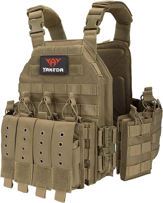 vAv YAKEDA Tactical Military Vest for Men Quick Release Outdoor Use