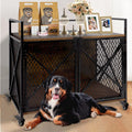 41 in Dog Crate Furniture-Style for Large & Medium Dogs - Rustic