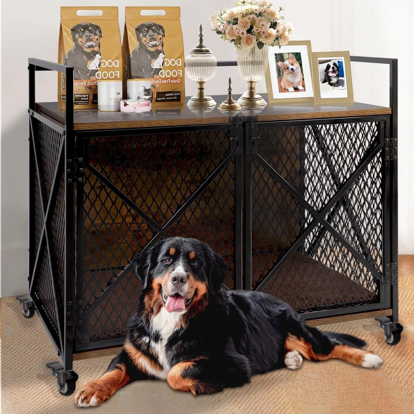 41 Dog Crate Indoor Furniture-Style for Large & Medium Dogs