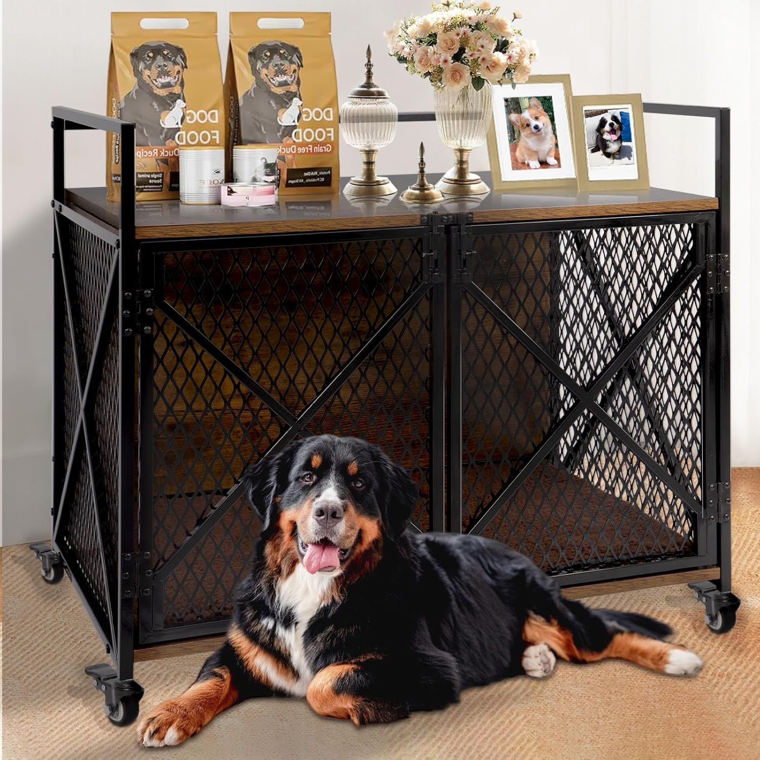 41 Dog Crate Indoor Furniture-Style for Large & Medium Dogs
