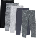 Organic Cotton Baby Leggings 4-Pack for Girls - Soft Everyday Set