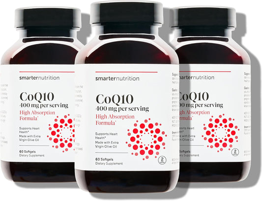 High Absorption CoQ10 400 mg for Heart Health and Energy