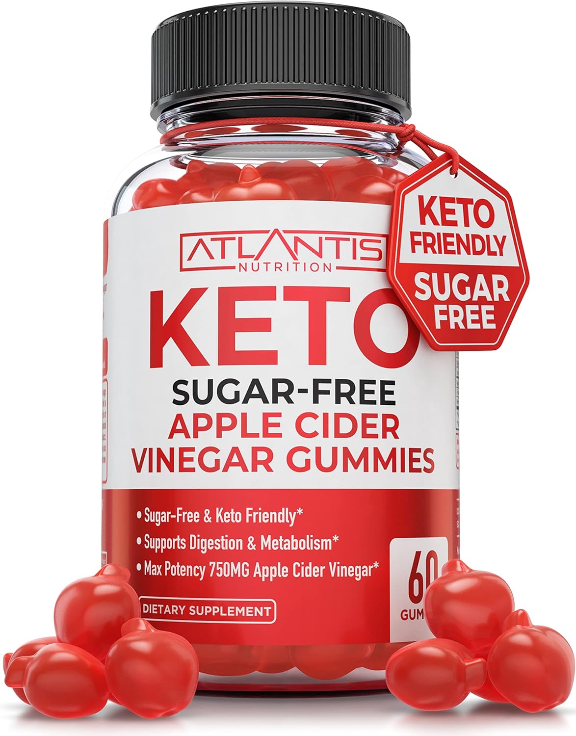 750MG Sugar-Free ACV Gummies - Digestion & Weight Loss