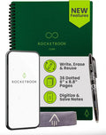 Rocketbook Executive 6x8.8 Green Reusable Notebook - App-Connected