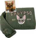 Personalized Cat Embroidered Sweatshirt - Custom Pet Face Crewneck