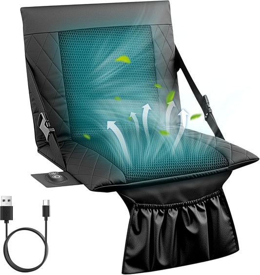 Cooling Stadium Seat with Back Support for Outdoor Comfort