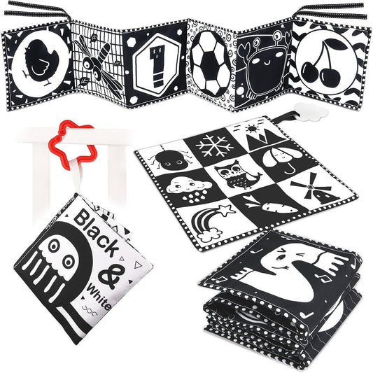 KUANGO High Contrast Newborn Soft Book