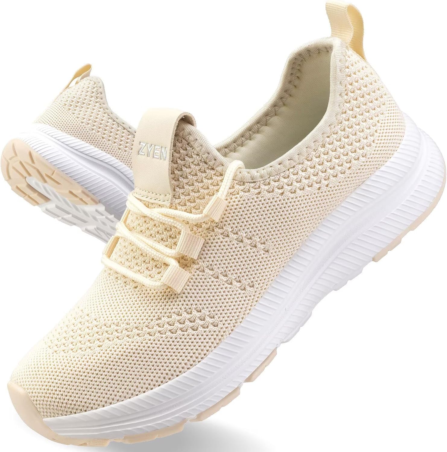 ZYEN Wide Toe Box Shoes for Women with Arch Support and Comfort