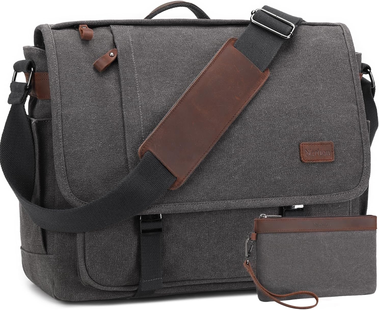 Nerlion Messenger Bag for Men - Water-resistant Laptop Bag