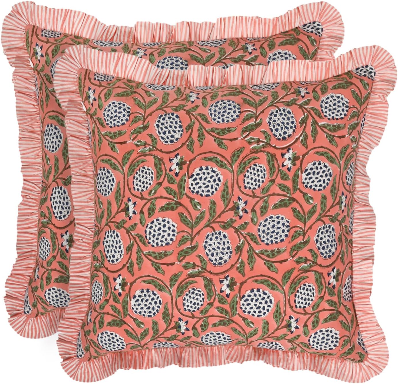 Ridhi Modern Farmhouse Decorative Cotton Pillow Covers Set of 2