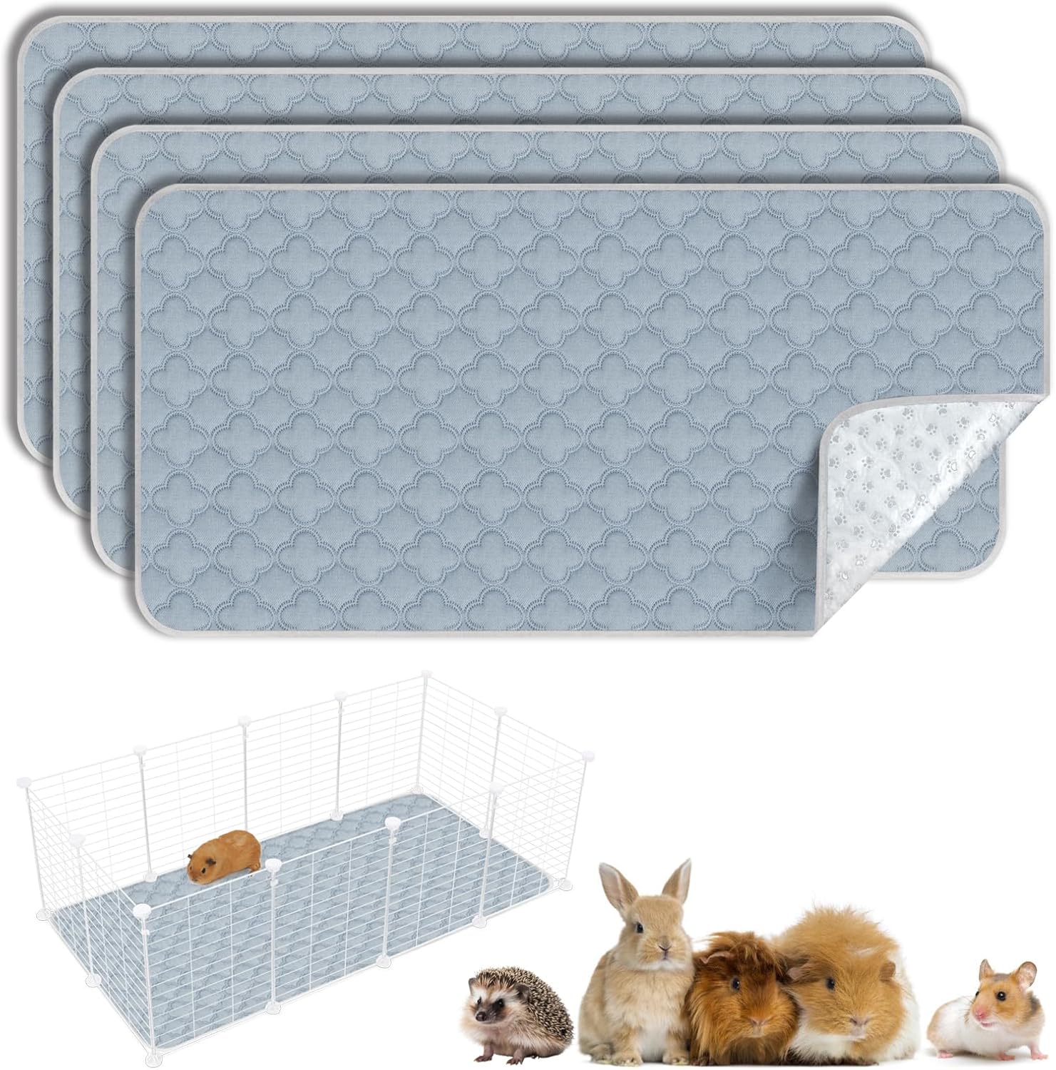 Washable Guinea Pig Cage Liner - Reusable Pee Pads for Pets